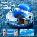 River Tubes for Floating Heavy Duty, 53" 450lb Inflatable Pool Float