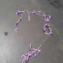 QCWN 5.58ft 4th of July Patriotic Garland 4th of July Decorations, Red White and Blue Wooden Star Bead Banner with Ribbon Bows, Rustic Farmhouse Independence Day Memorial Day Mantel Fireplace Wall