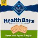 Blue Buffalo Health Bars Crunchy Dog Biscuits, Oven-Baked with Natural Ingredients, Apples & Yogurt, 3.5-lbs Box (EXP 12/08/26)