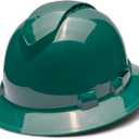 Pyramex Ridgeline Full Brim Vented Hard Hat 4 Point Ratchet Suspension (Green)