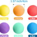 Gejoy 24 Pieces Soft Foam Balls Bulk Lightweight Mini Balls for Safe Indoor Toys Fun Assorted Colors Sponge Balls Birthday Party Favors Bag Gifts for Boys and Girls