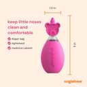 oogiebear: Baby Nasal Aspirator - Safe Booger & Earwax Remover for Newborns, Infants, Toddlers - Better Syringe, Airtight Suction, Nose Sucker - Essential Baby Stuff, Diaper Bag Must-Haves, Pink