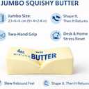 Extra Large Jumbo Viral Slow Rising Butter Squishy Toy - Squishy Butter Stick Fidget Toy - Food-Shaped Squeeze Stress Relief Toys