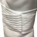 OTC Lumbosacral Support, 7-inch Lower Back, Lightweight Compression, Elastic, White, Large