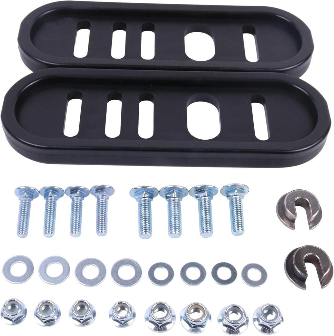 Universal Snow Blower Skid Shoe Kit with Mounting Hardware 490-241-0010 731-06472 Compatible with Most 2-Stage and 3-Stage MTD Ariens Troy-Bilt Yard Machines Snow Throwers