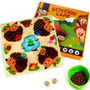 Hedgehog Game Montessori Toys for 3+ Year Old Toddlers,Baby Fine Motor Skill Wooden Toys,Early Education Counting Matching Game Toys,Hedgehog Board Game for Kids Birthday