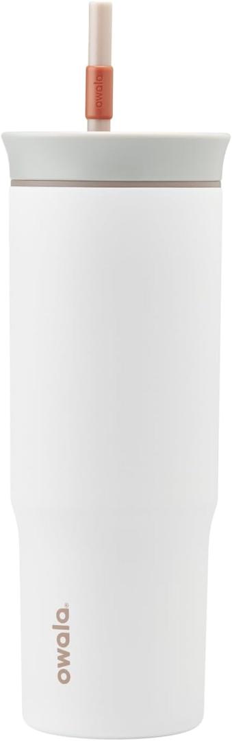 Owala Stainless Steel Triple Layer Insulated Travel Tumbler with Spill Resistant Lid and Straw, BPA Free, 24 oz