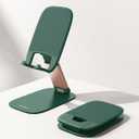 Lamicall Ultra-Thin Cell Phone Holder, Green Office Desk Accessories for iPhone Stand, Gifts for Fathers Day Men Dad Husband from Daughter Son Wife, Workspace Desk Organizer, Green Office Decor