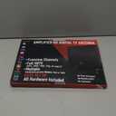 TV Antenna for Smart TV Indoor, TV Antenna for Local Channels,Support 4K 1080p with Signal Booster, 18FT Coax HDTV Cable (Black)