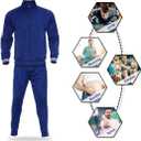 Zusmen Tracksuit Mens, Track Jackets and Pants 2 Piece Outfit