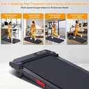 KASSADIN Walking Pad with Handles, Electric Treadmill for Home with Incline