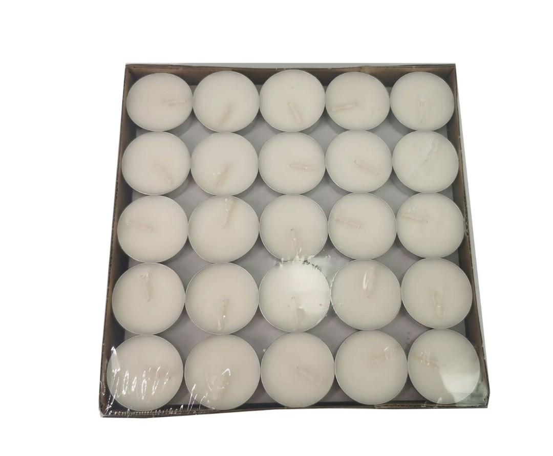 Amari White Unscented Indoor/Outdoor Tealight Candles, 100 Pack