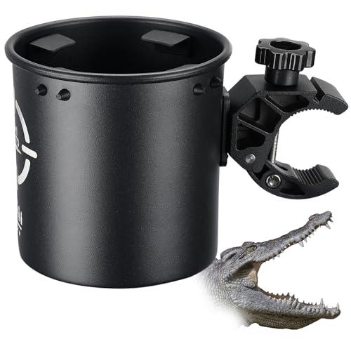 ‎KEMIMOTO Motorcycle Cup Holder, Upgraded ATV Drink Holder with 0.6"-1.5" Metal Clamp, 32OZ Bike Water Bottle Holder for UTV, Scooter, Boat, Stroller, Wheelchair, Golf, Tractor