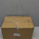 10 inch Tall Ribbed Ceramic Vase for Flowers,Boho Vases for Pampas Grass,Fluted vase,Simple Modern Decorative Vase for Home Decor Table Centerpieces (Black,Gold Marble)