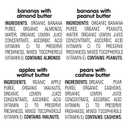 Happy Baby Organics Nutty Blends Stage 2, Fruit and Nut Butter, Allergen Introduction in Baby Appropriate Texture, for 6+ Months, 8 Variety Ct,BBD 09/21/2026