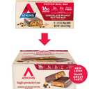 Atkins Chocolate Peanut Butter Protein Meal Bar, High Fiber, 16g Protein, Low Sugar, 3g Net Carb, Low Carb, Keto Friendly, 12 Count (EXP 05/15/27)