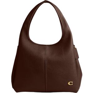 COACH womens Polished Pebble Leather Lana Shoulder Bag (One Size, Maple)