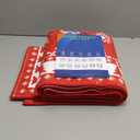 Christmas Runner Rug 2x8 Feet Snowflake and Xmas Tree Bordered Hallway Runner Rug Holiday Decorative Machine Washable Rug Stain Resistant Non-Slip Floor Carpet for Kitchen Laundry, Red