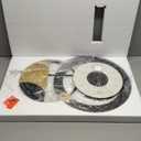 Large Wall Clock Geometric Oversize Modern Clocks Battery Operated Gold Iron Silent Non-Ticking Big Clocks for Living Room, Kitchen, Dining Room, Bedroom