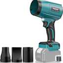 Cordless Leaf Blower Compatible with Makita 18V Battery (Tool Only), 800,000 RPM Brushless Turbo Jet Blower up to 60m/s Airflow, Lightweight 1.5 lbs Handheld Dust Cleaner for Patio, Lawn & Garage