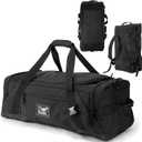 Large Duffle Bag,Gym Bags For Men Weekend Bag For Women Travel Backpack Carry On Sports Duffel Bag (65L, Black)