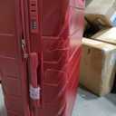 Hardshell Luggage Sets, Lightweight Stripes Suitcases with Spinner Wheels, Red-220