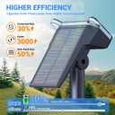WdtPro Solar Spot Lights Outdoor Waterproof, Bright Solar Lights Outdoor with 16 Extra-Large LEDs, 3 Modes Landscape Spotlights, 2-in-1 Solar Powered Light for Yard Flag Garden, 6 Pack, Warm White