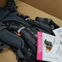 Hiking Baby Carrier Backpack - Comfortable Toddler/Baby Backpack Carrier System with Diaper Change Pad, Insulated Pocket + Rain and Sun Hood to Protect Your Child (Black/Grey)