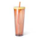 Everyday Living Tumbler Coral Plastic And Silicone 26 Oz
