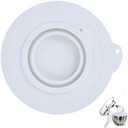 Silicone Mixer Bowl Cover Compatible with KitchenAid 4.5-5 Quart Tilt-Head Stand Mixer, Mixer Bowl Lid to Prevent Spilling of Ingredients(White)