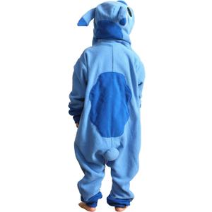 OGU' DEAL Kids Halloween Onesie Animal Pajamas Halloween Cosplay One Piece Costumes Cartoon Outfits Jumpsuit for Boys Girls (Blue)