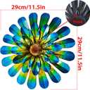HOOEN Metal Flowers Wall Decor 2pack Wall Art Decorations Hanging for Indoor Outdoor Home Garden Farmhouse Yard Patio Fence Living Room Bedroom Decor