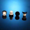 Yookeer T-shaped Stopper Cork Wine Bottle Stoppers Reusable Wine Sealing Plug for Beer Bottles DIY Craft(Black,24 Pieces)