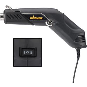 Wagner Spraytech 0503038 HT400 Heat Gun, Dual Temperature Hot Air Tool 680 and 450 Degrees, Shrink Tubing, Embossing, Craft Projects, Sticker Removal Heat Gun