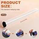 1 Pack Clear PC Mahjong Mat Storage Tube, 34.6 Inch Case, Portable Travel & Home Playmat Holder