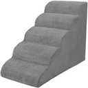 Dog Stairs for Small Dogs, High Density Foam Dog Steps, Extra Wide Non-Slip Pet Ramp for High Beds Or Couch, Soft Doggie Ladder for Dogs Injured, Older Pets, Small Cats