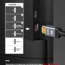 10K 8K HDMI 2.1 Cable 2-Pack 6.6FT, Highwings Certified 48Gbps Ultra High Speed Slim HDMI Cord,Support 4K@120Hz 8K@60Hz, HDCP 2.2&2.3, Dynamic HDR,eARC,DTS:X, Compatible with Roku TV/HDTV/PS5/Blu-ray