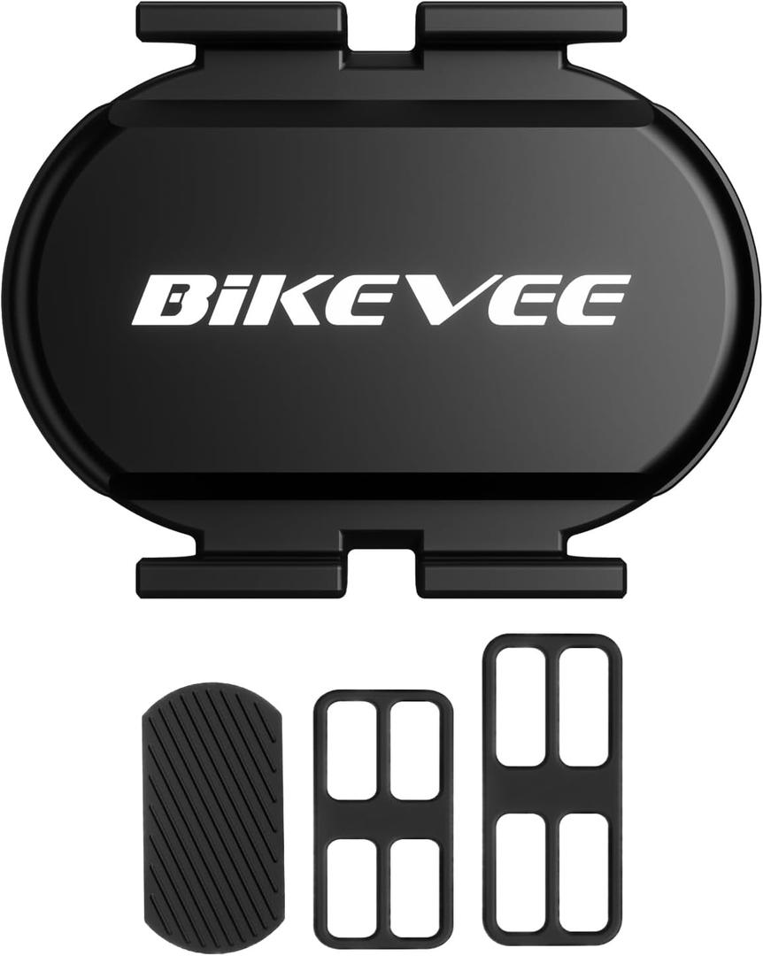 Cadence & Speed Sensor for Cycling, Wireless Bluetooth & ANT+ RPM Sensor for Road, Spin & Indoor Bikes, Compatible with Zwift