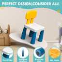 OCATO Plastic Toddler Chairs: 2 Pcs Kids Chairs for Table Step Stool Lightweight Indoor or Outdoor School Camping Playroom Nursery Beach Activity Small Chair for Kids Boys Girls Birthday Gifts Age 3