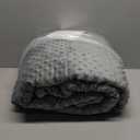 Alomidds Weighted Blanket (60"x80",15lbs Queen Size - Grey), Weighted Blankets for Adults and Kids, Cooling Breathable Soft and Comfort Minky, Heavy Blanket Microfiber Material with Glass Beads