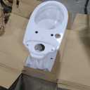 TOTO Drake Two-Piece Elongated 1.28 GPF Universal Height TORNADO FLUSH  Toilet with 10 Inch Rough-In, CEFIONTECT, and SoftClose Seat, WASHLET+ Ready, Cotton White - MS776124CEFG.10#01