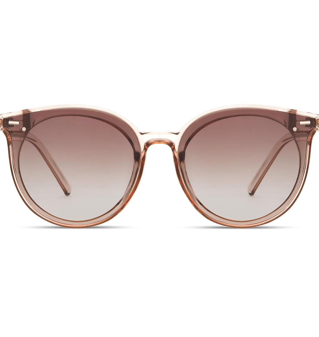 Livho Polarized Sunglasses, Retro & Oversized Shades for Women with Round Lenses