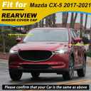 Car Door Side Rearview Mirror Cover Compatible With Mazda CX-5 CX5 2017 2018 2019 2020 2021 Housing Rearview Mirror Protective Cover Steel Platinum Ash Right Passenger Side