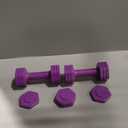 Adjustable Dumbbell Set, 4 in 1 Free Weights Dumbbells Set for Women, Weights for Women at Home, 2lb 3lb 4lb 5lb with TPU Soft Rubber Handle for Home Gym Exercise Training (Purple)