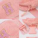 Uygafly Belt Bag with Initials,Fanny Packs Crossbody Bags for Women Girls Kids,Birthday Graduation Gifts for 5 6 7 8 9 10 11 12 13 14 15 16 Year Old Girl,Trendy Cute Purse Stuff - H,Peach