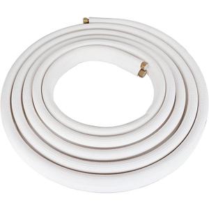 25FT Air Conditioning Tubing Hose Extension 3/8 and 5/8 Inch Insulated Copper Hoses Fit for Mini Split Air Conditioner