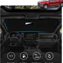 Windshield Sunshade for 2021-2025 Ford F150 Lariat, King Ranch, Platinum, XL XLT Limited Raptor, Foldable Front Window Sunshade with Storage Bag, Accessories Windshied Sun Shade Protector