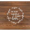 Noodle Board Stovetop Cover with Handles, Sink Wood Block Covers for Electric & Gas Stove, RV Stove Burner, Farmhouse Decorative Wooden Tray for Kitchen-The Secret Ingredient Is Always Love