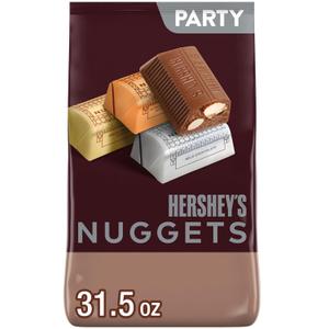 HERSHEY'S NUGGETS Assorted Chocolate Candy Party Bag, 31.5 oz (EXP 11/30/26)
