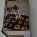 Stainless Steel Cookies Press,Cookie Press Gun Kit with 13 Cookie Discs and 8 Piping Tips for DIY Christmas Cookies Maker